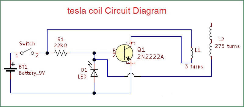 Tesla Coil Circuit Diagram